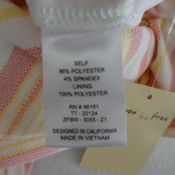 BeBop Romper Jumpsuit Women's Size XS Multicolor Striped Strapless - Picture 9 of 10